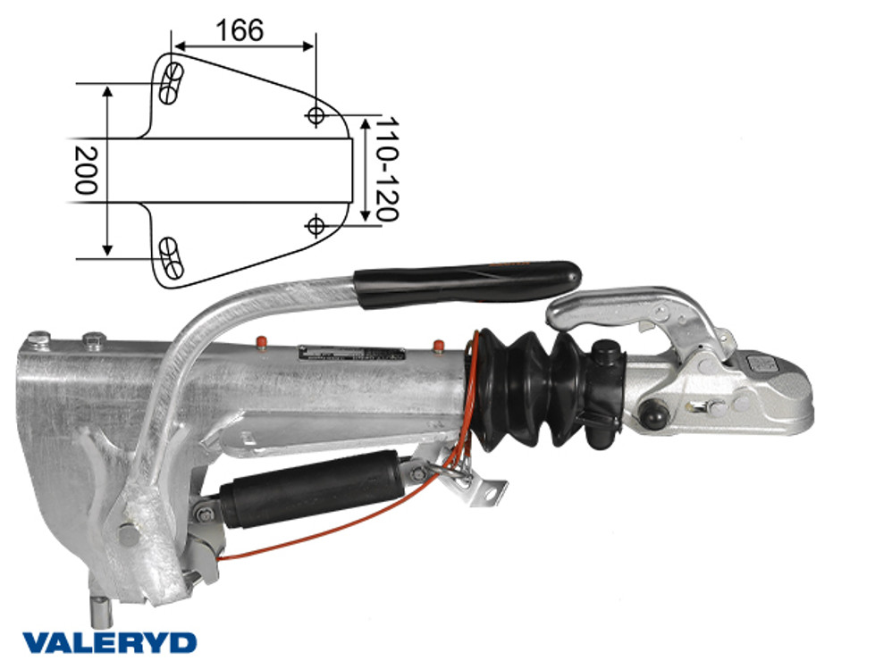 Overrun brake Knott, V, KFL27-A, OE, 1400-2700Kg