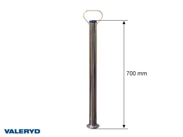 Abstellstütze Ø48mm. 700mm mit Fußplatte und Griff