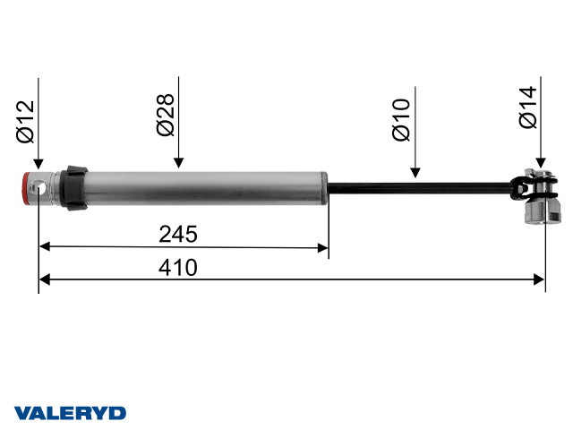 Auflaufdämpfer Knott KFL 12-14 cc=410