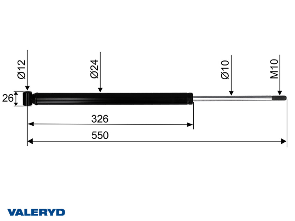 Auflaufdämpfer passend für KNOTT KF13/KFR13//BPW GTA 1,3//PEITZ KF 13; cc=550