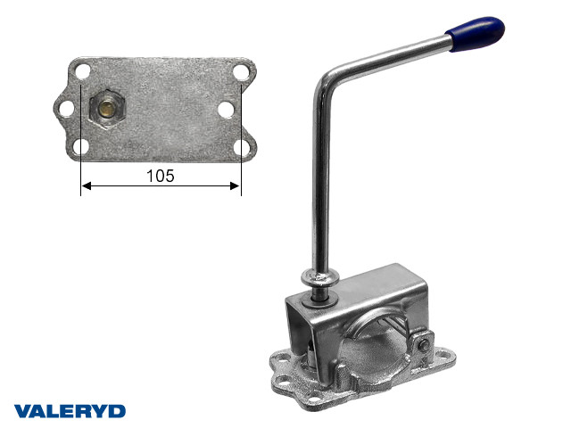 Rohrklemmhalter Ø48mm. Metallblech/Guss. cc=105