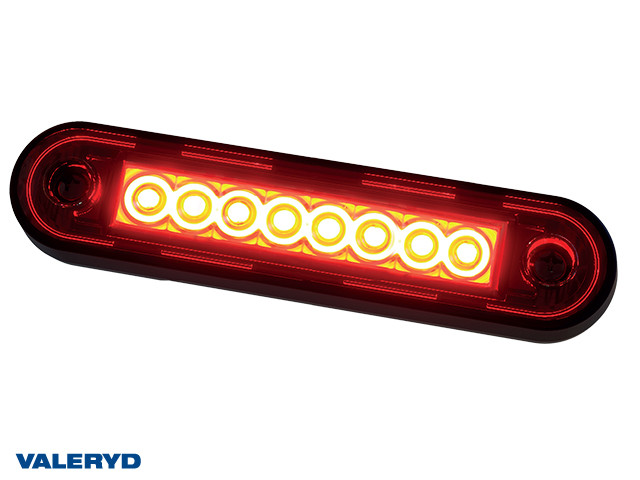 LED Pozicija Valeryd 120,4x12,8mm crvena 12-36V ulazi. 150 mm kabel