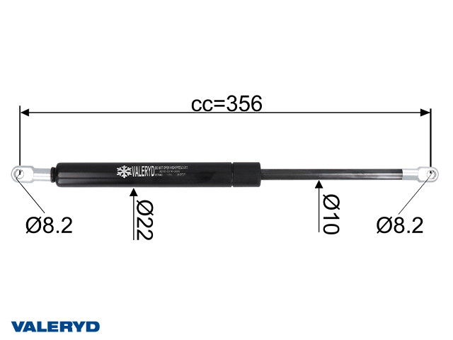 Gasfeder für Handbremshebel AL-KO 161S, 251S, 800N