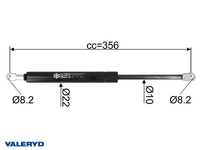 Gasfeder für Handbremshebel AL-KO 251S, 1100N