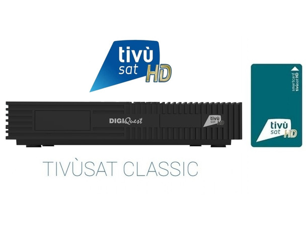 Tivusat Digiquest Classic Ti9 Official HD Italian Receiver and Card