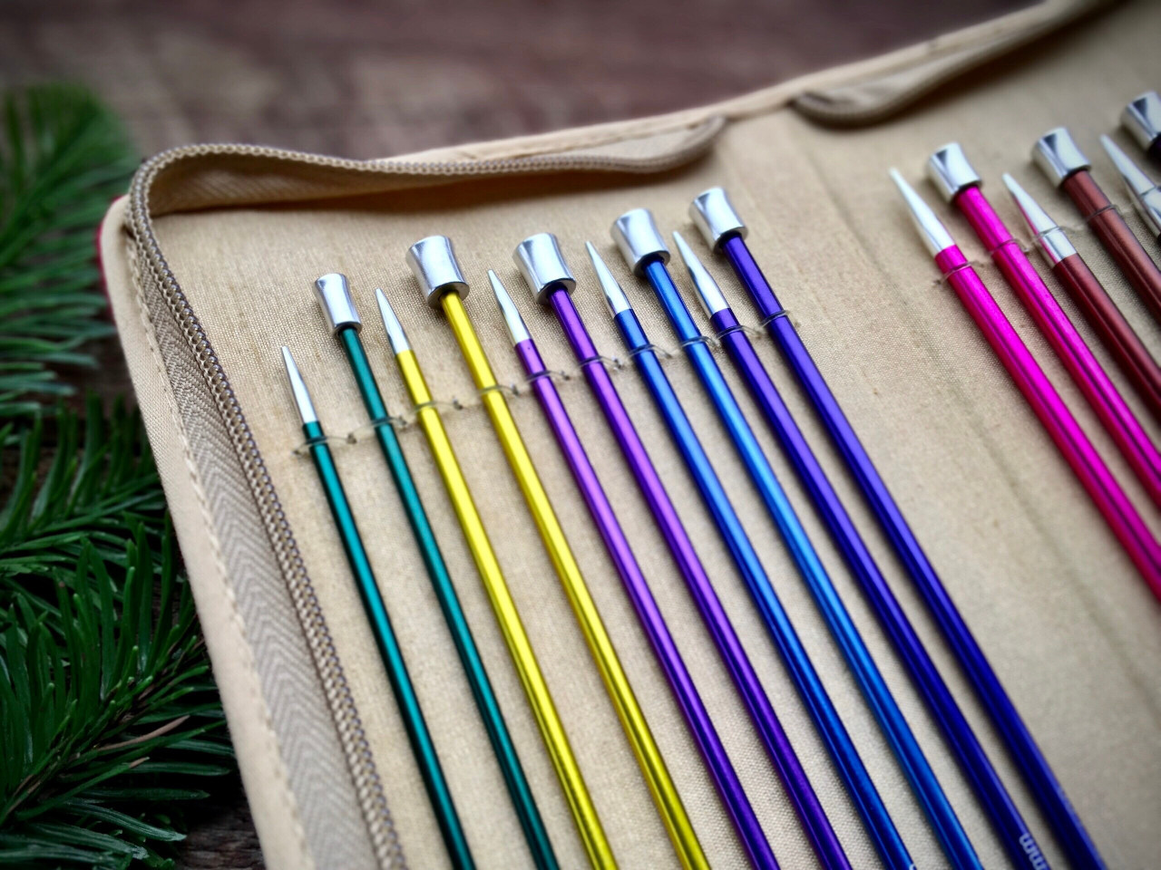  Knitter's Pride Zing Knitting Needles Circular 32 inch Size US  8 (5mm) Bundle with 10 Artsiga Crafts Stitch Markers 140131