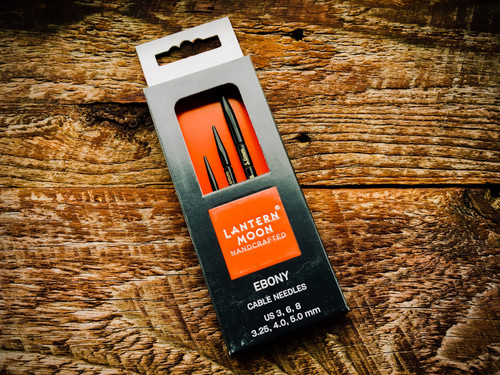 Lantern Moon Ebony Cable Needles: Smooth, Durable for Seamless Knits