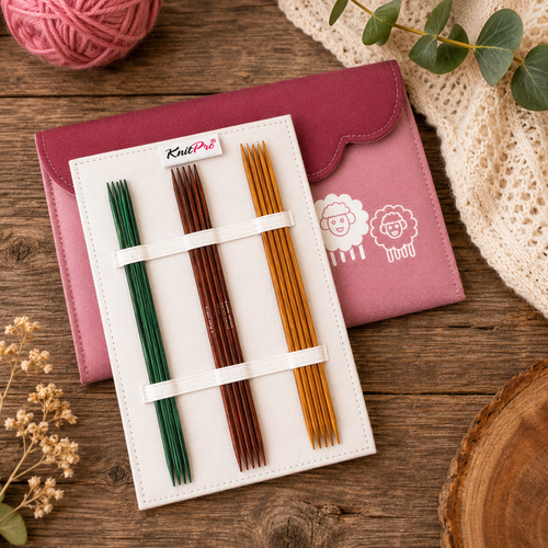 Knitter's Pride Dreamz Wooden Double Pointed Needles Set (6" Sock DPNs)