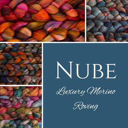 Hand Dyed Malabrigo Nube Wool Roving for Hand Spinning Merino Wool Braid