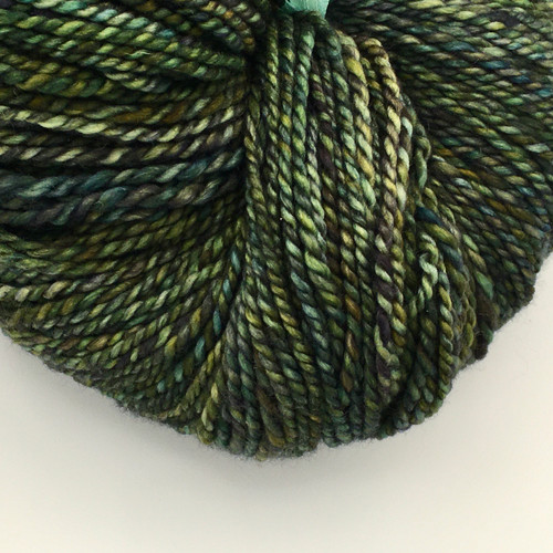 Luxury Blue Spruce Handspun Merino Yarn - Sport/DK