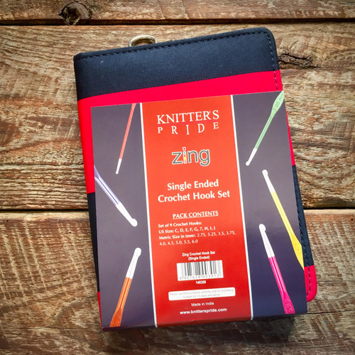 Knitters Pride Zing crochet hook set