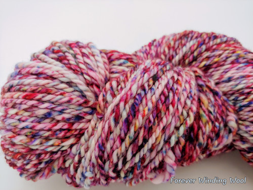 Fuchsia Fusion Handspun & Hand-Dyed 19.5 Micron Merino Yarn