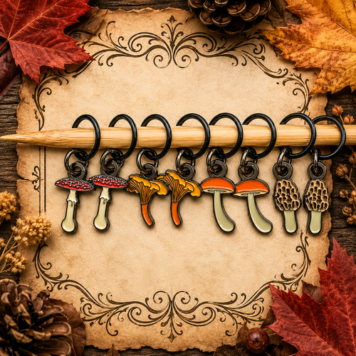 Mushroom Stitch Markers