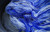 Cobalt blue hand dyed wool Ombre gradient wool yarn - 218 yards