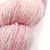 Luxury Handspun Merino yarn, Forever Winding Wool, Pink Opal, soft pink and white hues, 2-ply Sport/DK wool skein, artisan spun.
