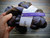 Malabrigo Nube Cirrus Gray, 4oz Merino Wool Roving, gray and purple hand dyed fiber for spinning and felting in a skein.