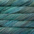 Malabrigo Rios yarn, Celestina color, Superwash Merino Worsted, blue-green hues, skeins stacked, showcasing texture and color variation in a tight coil.