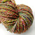 Bulky Handspun Merino Wool Yarn, A Walk Home Artisan 2-Ply, multicolored yarn with shades of red, green, yellow, and pink.