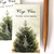 Detailed close-up of a silver evergreen tree stitch marker showing the 10mm snag-free ring.