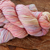 Close-up stitch definition of Malabrigo Rios yarn in Rosalinda 398 shade