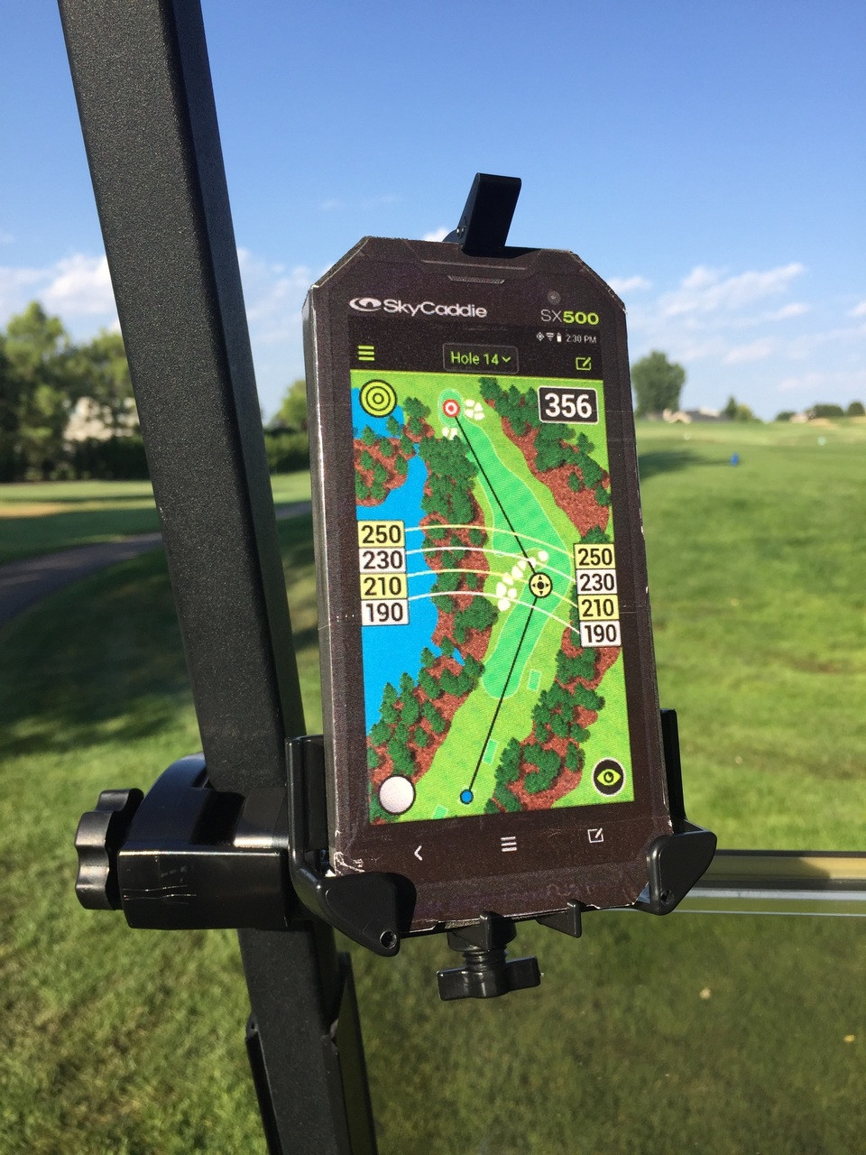 Golf Cart Mount Holder For SkyCaddie SX500 Caddie Buddy