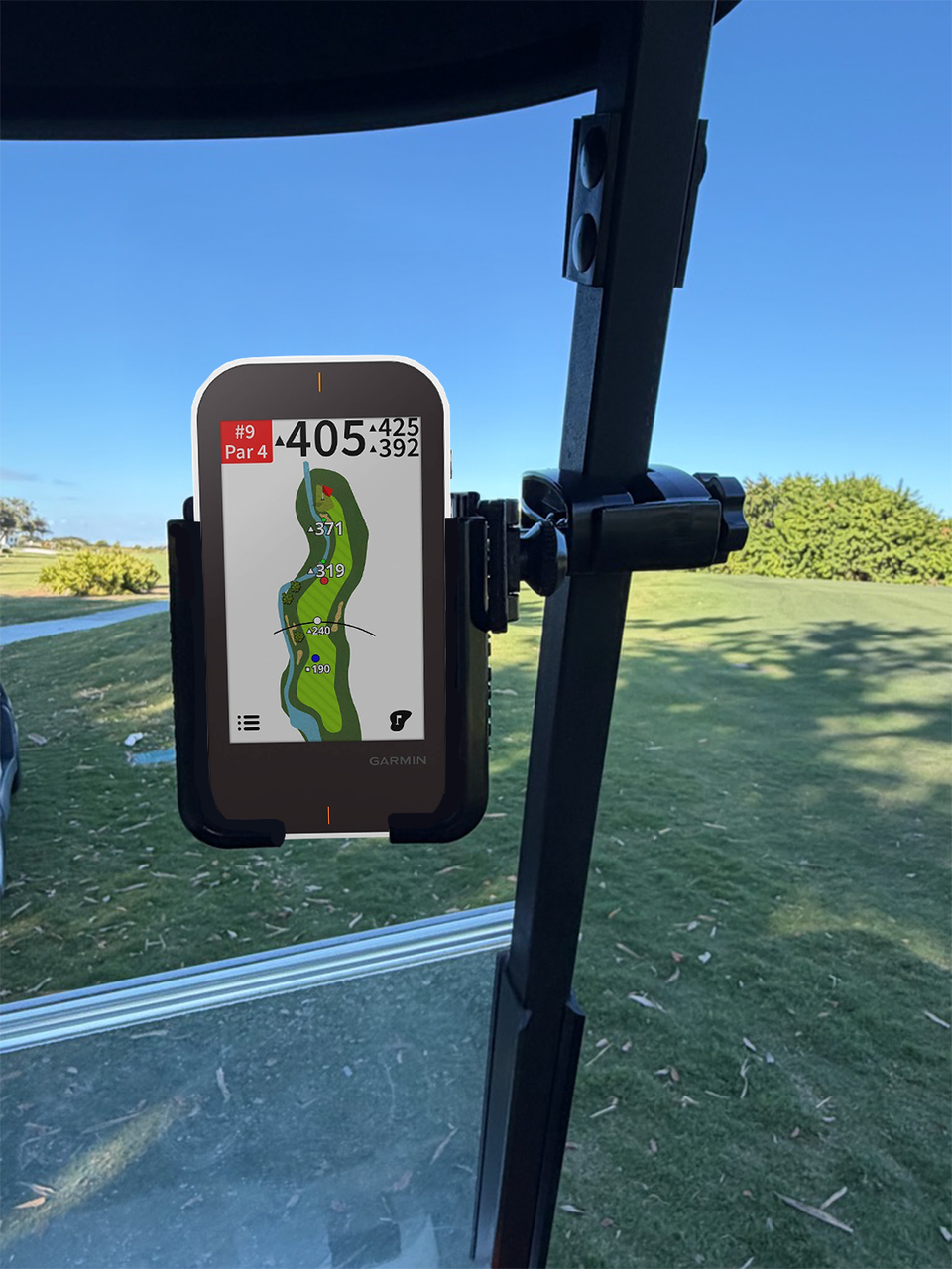 Golf Cart Holder/Mount for Garmin G80, Smartphones, and GPS Units