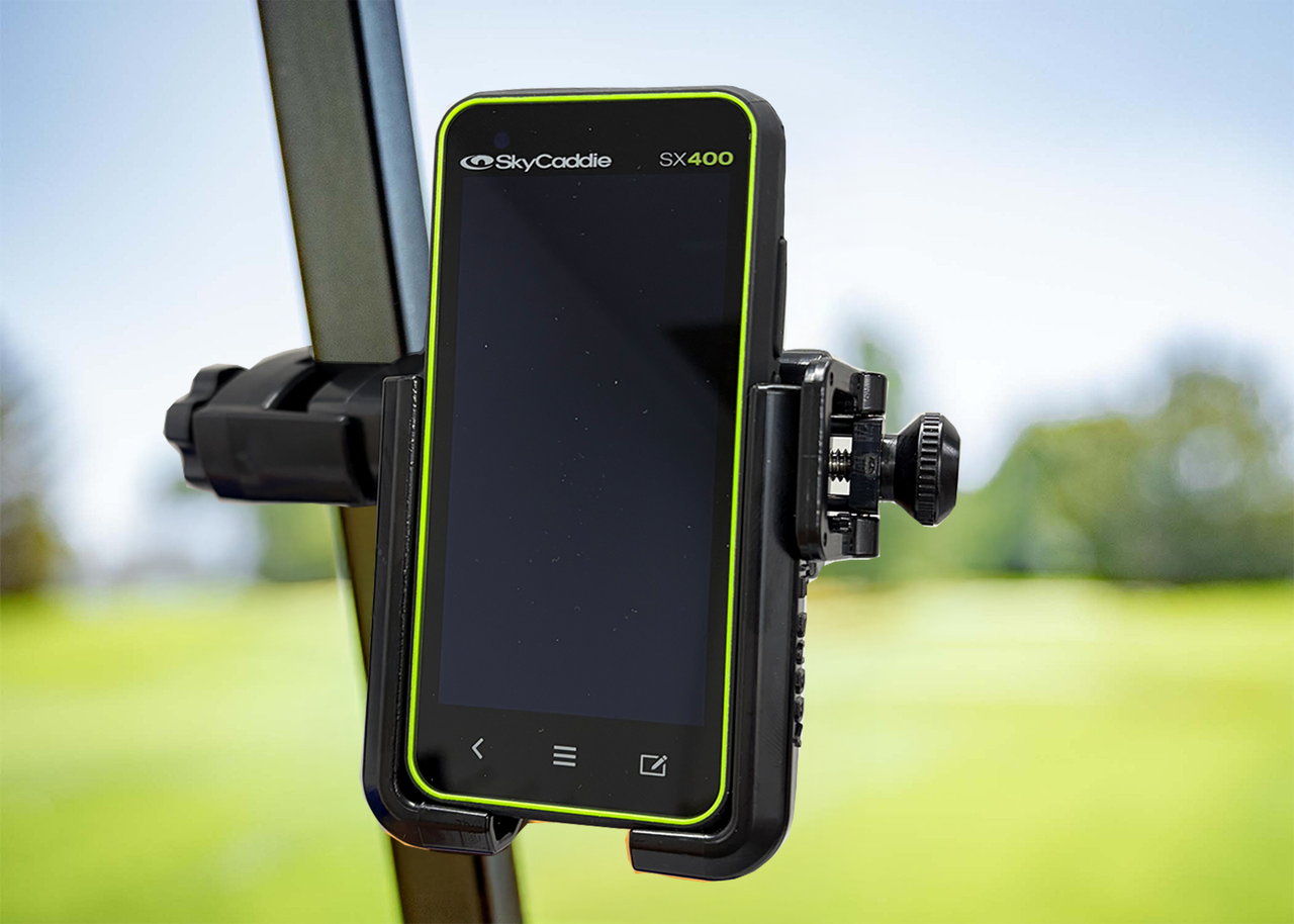 Golf Cart Mount for SkyCaddie SX400 – Adjustable GPS Holder | Fits