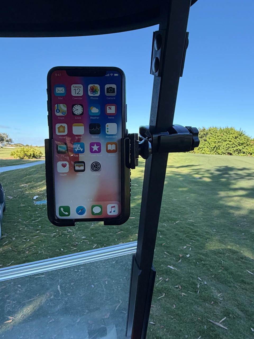 Golf Cart Phone Mount Holder | Fits iPhone & All Smartphones (2–4