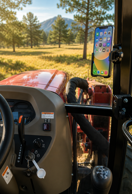 Ultra-Strong Magnetic Phone Mount for Tractors & Heavy Equipment – American Made By Caddie Buddy