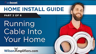 running cable into your home