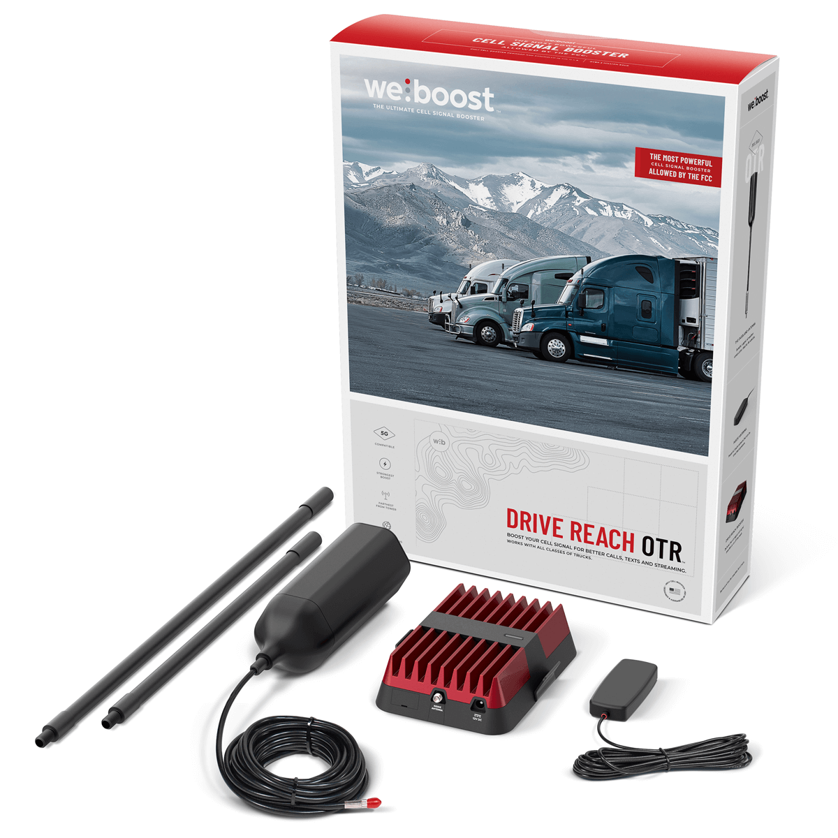 cell phone booster box weBoost Drive Reach OTR Cell Phone Booster