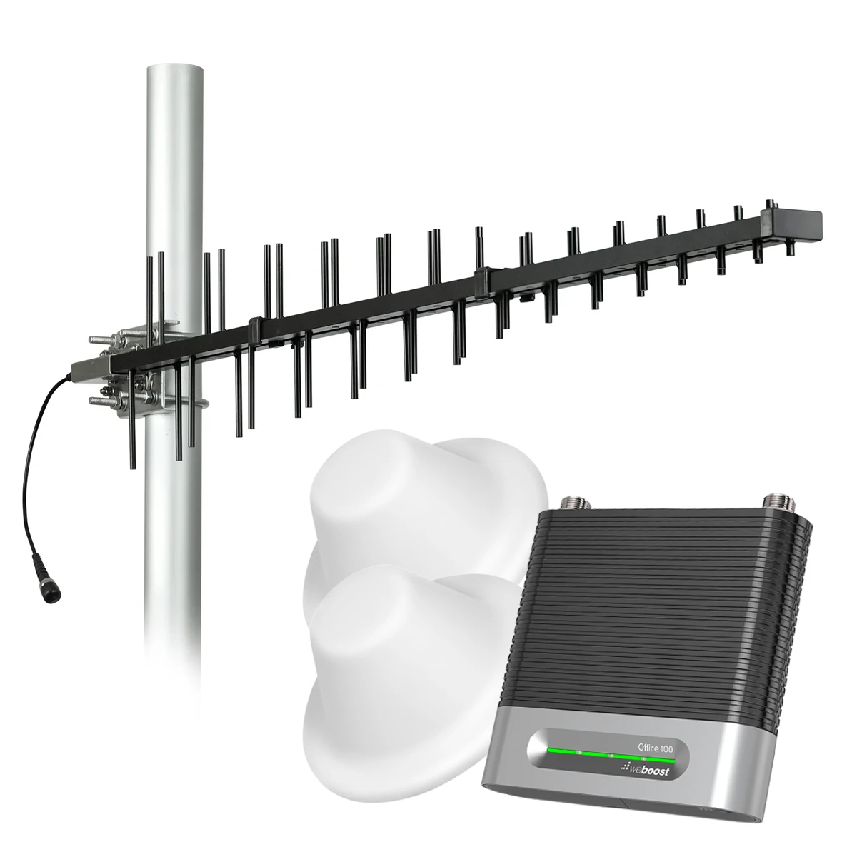How to Boost Cell Signal in a Metal Building in 2026: weBoost 100 vs 200, Antenna Picks, and Real-World Results