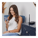 weBoost Home Studio 470166R Refurbished  lady on phone