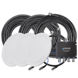 Triple Low-Profile Antenna Expansion Kit for 50 Ohm Signal Boosters