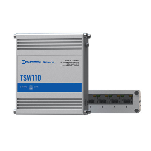 Teltonika TSW110 L2 Unmanaged Ethernet Switch - Side By Side