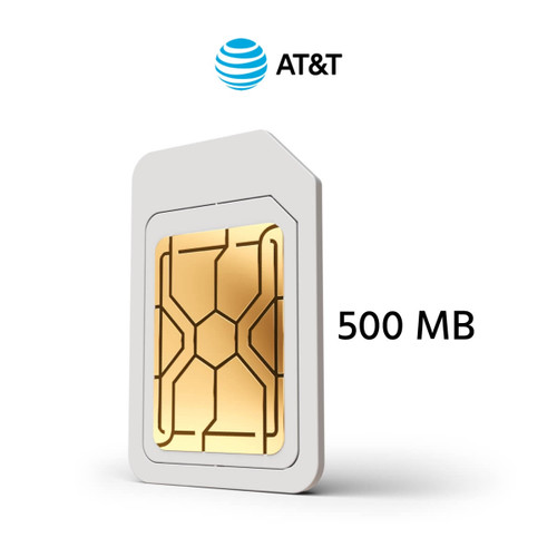 Monthly 500 MB AT&T Cellular Data Plan Subscription