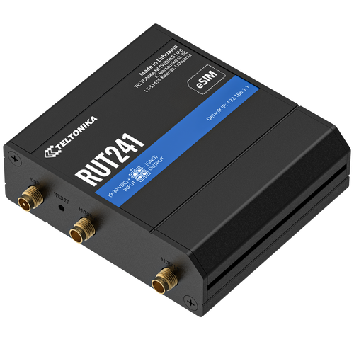Teltonika RUT241 eSIM Industrial LTE Cellular Router Teltonika RUT241 eSIM Industrial LTE Cellular Router