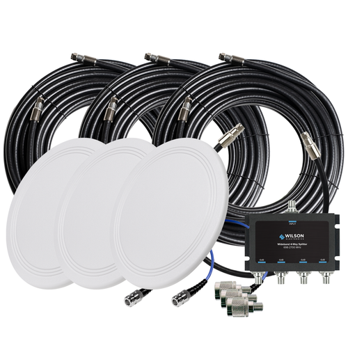Triple Low-Profile Antenna Expansion Kit for 75 Ohm Signal Boosters