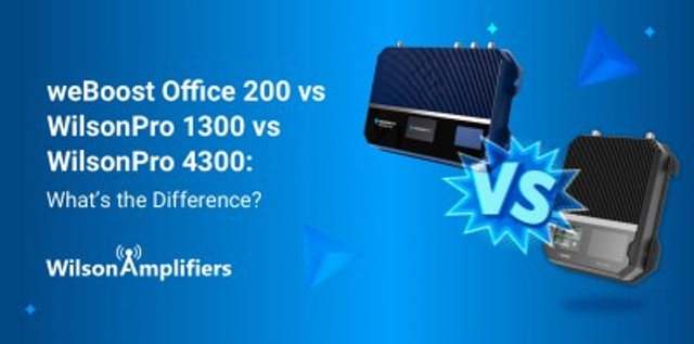 weBoost Office 200 vs WilsonPro 1300 vs WilsonPro 4300: What's the Difference? weBoost Office 200 vs WilsonPro 1300 vs WilsonPro 4300: What's the Difference?