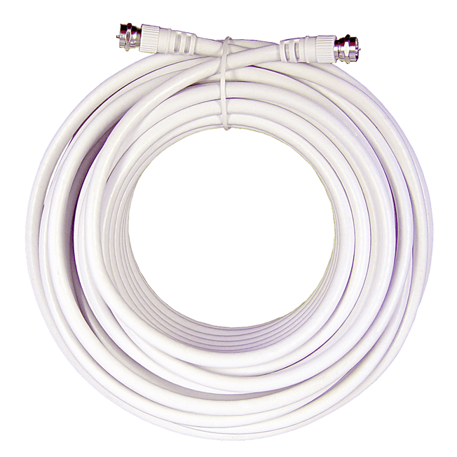 Wilson 50' White RG6 Low-loss Coax Cable - 950650 - Front