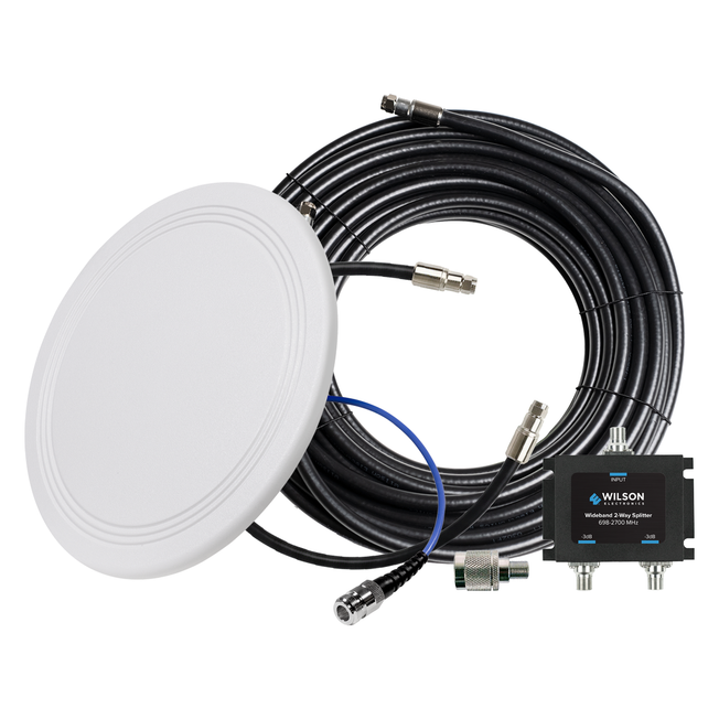 Single Low-Profile Antenna Expansion Kit for  75 Ohm Signal Boosters