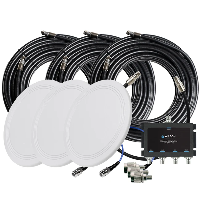 Triple Low-Profile Antenna Expansion Kit for 75 Ohm Signal Boosters