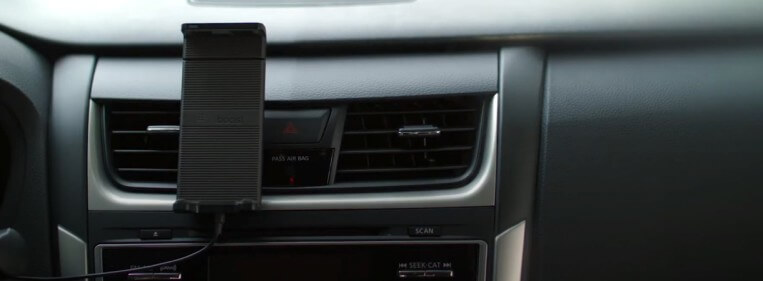 weBoost Drive Sleek Mounted On Front of Car