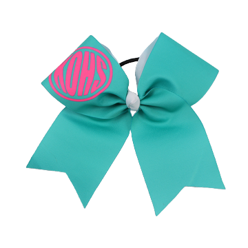 1302- Initial Monogram Cheer Bow