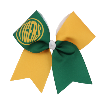 1354- Two-Tone Monogram Bow
