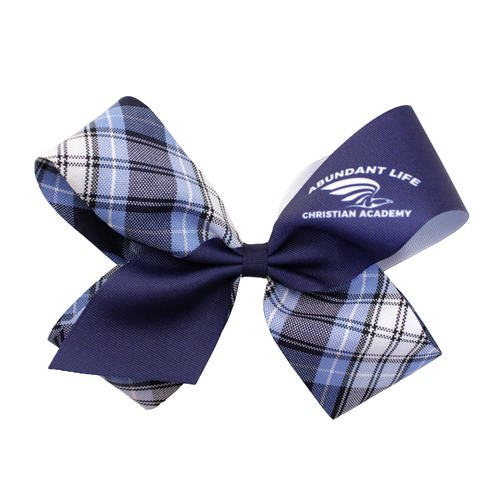 1469P- Fabric/Sublimation Fluffy Bow (Plaid)