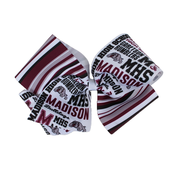 1469- Sublimation Pattern Fluffy Bow