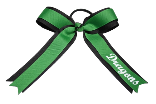 227H- Two-Layer Bow w/Tails and Lettering