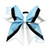 946- Tri-Color Cheer Bow with Classic Rhinestones