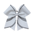 1344- Glitter Bow with Black Rhinestones
